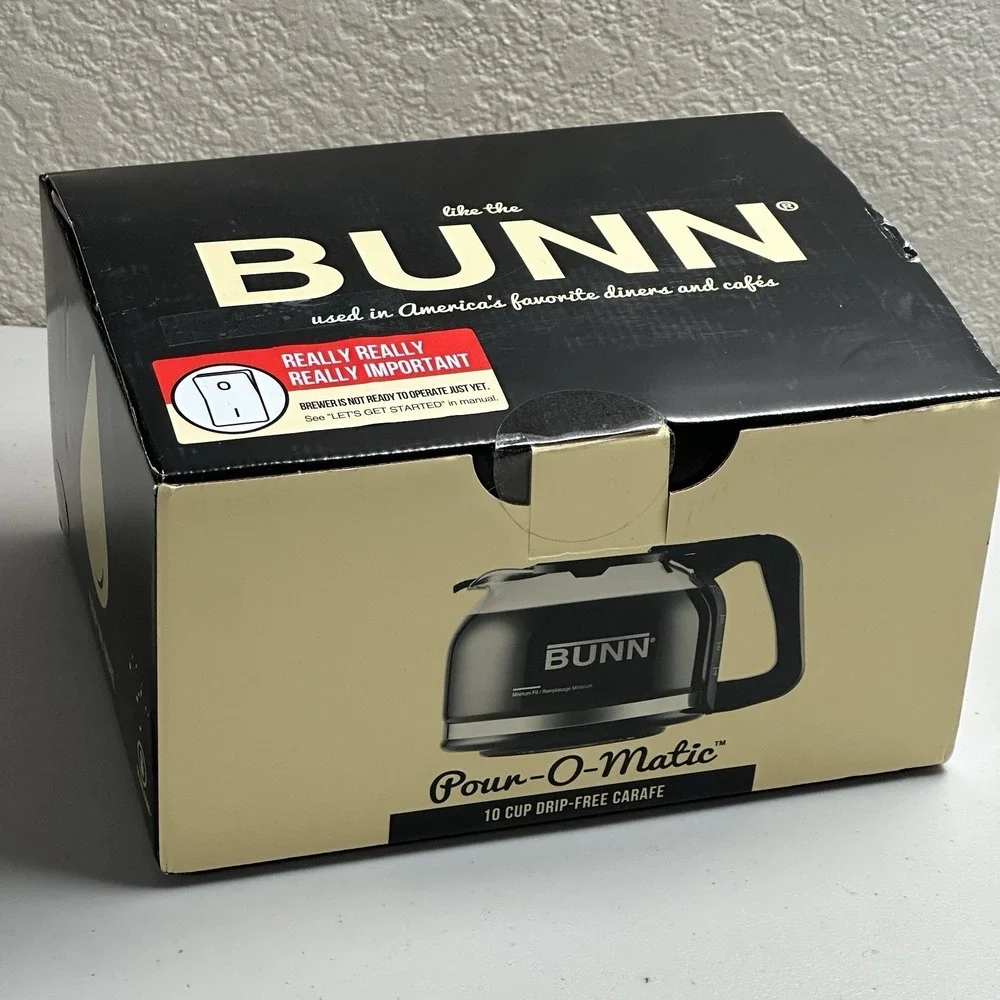 Bunn 10 Cup Carafe Coffee Maker Pot Drip-Free Glass‎ Replacement